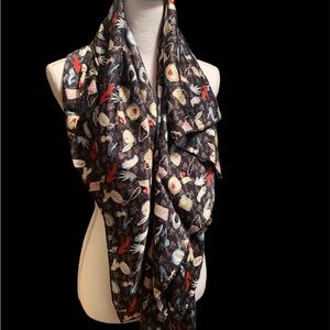 Vintage Nicole Miller Silk BARBIE collectible Fashion  Scarf